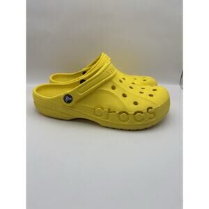 Crocs Baya Yellow Clogs Men Size 8 Women Size 10